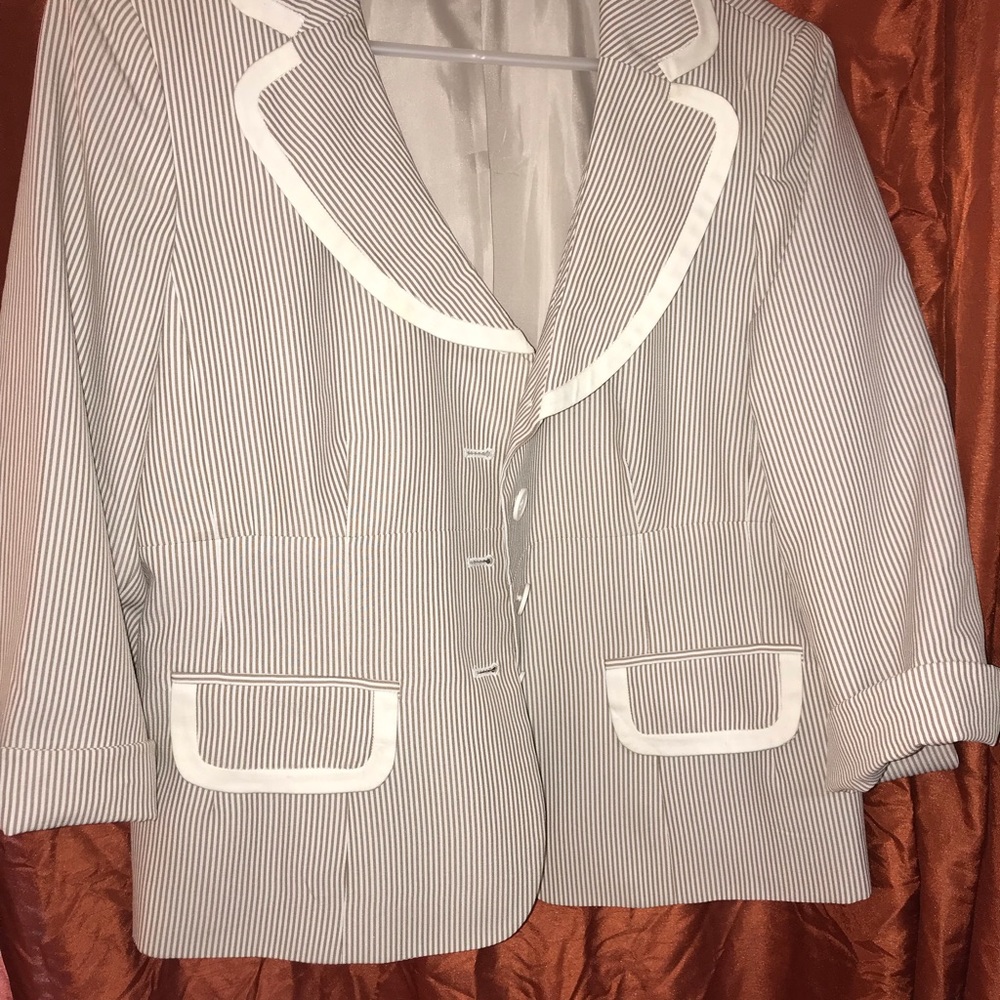 Skirt and jacket.